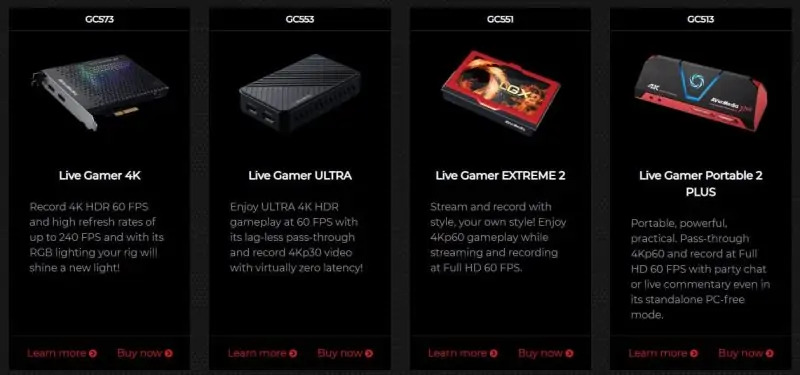 AverMedia - Find Your Capture Card
