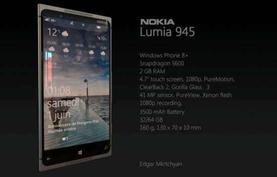 Nokia Lumia 945: concept smartphone by Edgar Mkrtchyan - 4