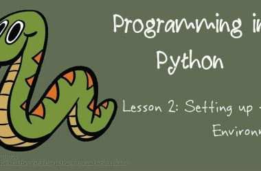 Programming in Python: Setting up the Environment - 11
