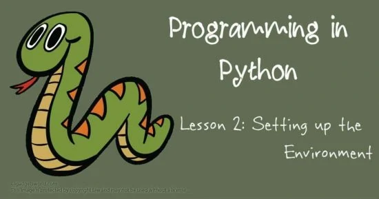 Programming in Python: Setting up the Environment - 4