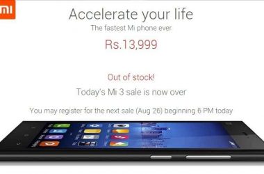 Xiaomi Mi3 stock sold out in 2.3 seconds on Aug 19th, next sale on August 26th - 6