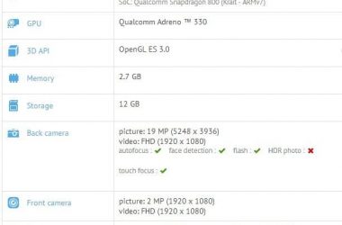 Sony Xperia Z3 benchmark leaked by GfxBench, specs similar to Xperia Z2 - 5