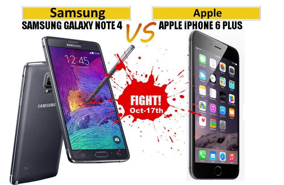 Oct 17th: Battle of two Phablets in India - Galaxy Note 4 vs iPhone 6 Plus - 4