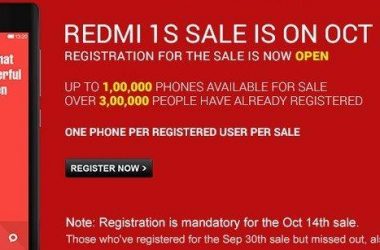Xiaomi Redmi 1s 7th Sale on Oct 14th: 1,00,000 Redmi 1s units on sale tomorrow - 6