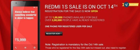 Xiaomi Redmi 1s 7th Sale on Oct 14th: 1,00,000 Redmi 1s units on sale tomorrow - 4