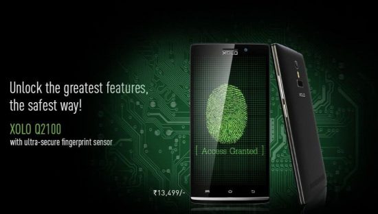 Xolo Q2100 with fingerprint scanner launched in India at Rs. 13499 - 4