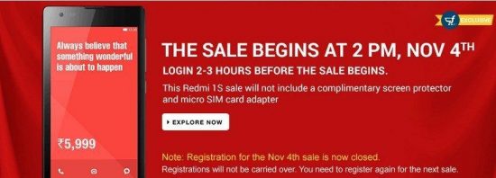 Xiaomi Redmi 1S 10th flash sale on NOV 4th: 1,00,000 Redmi 1s units to go on sale from flipkart - 4
