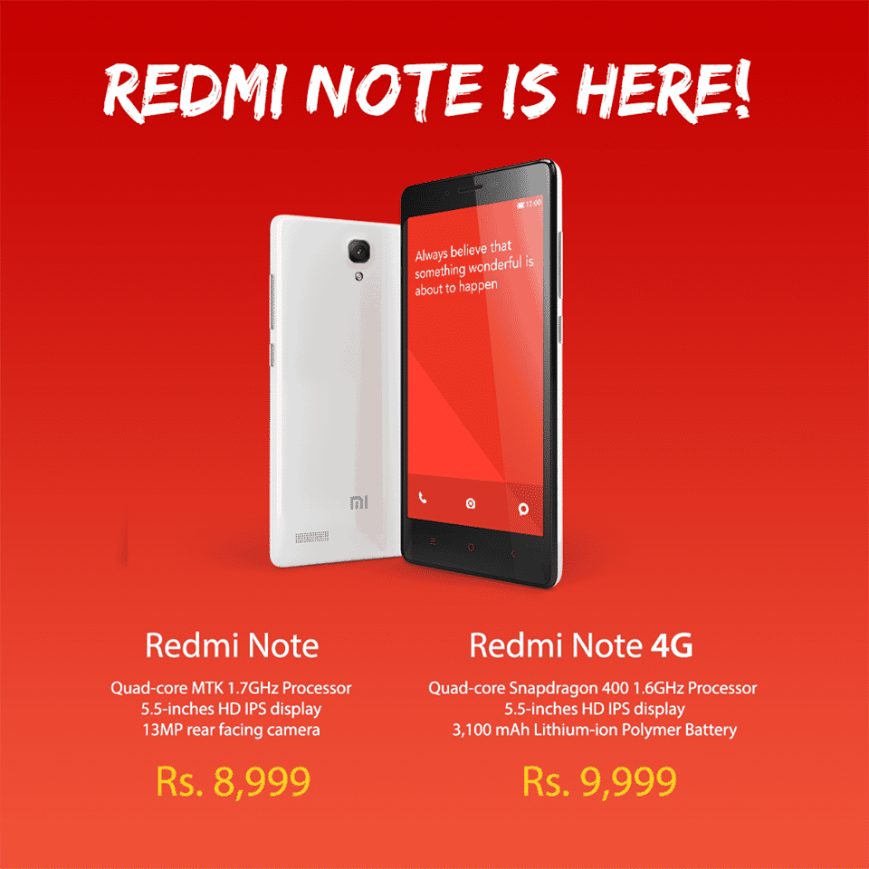 Redmi Note processor is Octa-core, but not the Quadcore, there's a mistake in the image