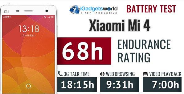 Xiaomi Mi4 Battery test