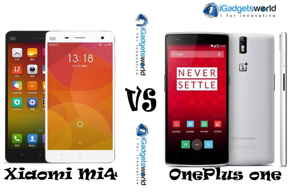 Xiaomi Mi4 Vs Oneplus One