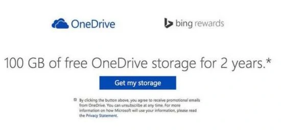 Get 100GB OneDrive storage for free when you sign up for Bing Rewards - 4