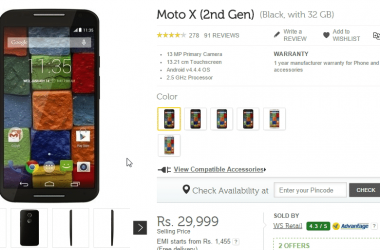 Moto G 2nd Gen & Moto X 2nd Gen gets a price cut of Rs. 2000 & Rs. 3000 - 6