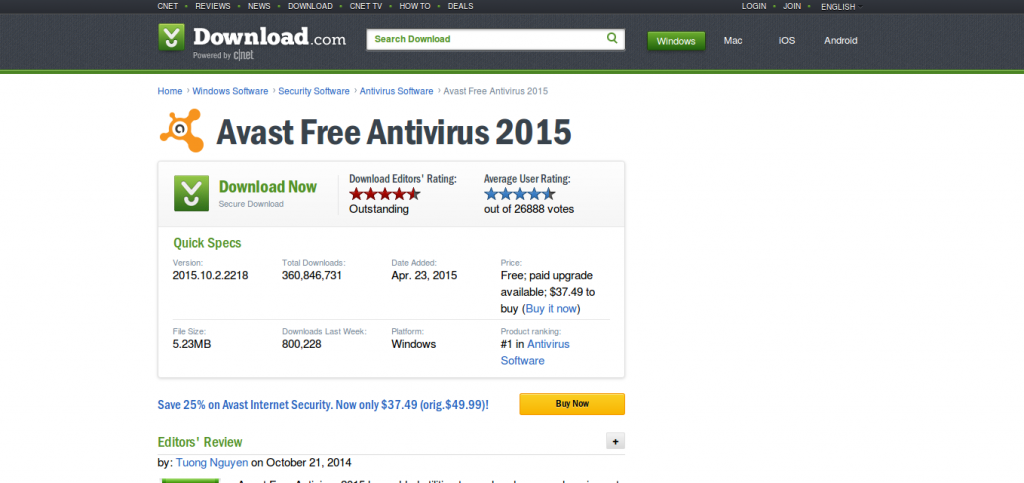 Avast cnet download