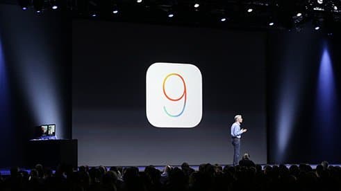 Craig revealing the new features of iOS9