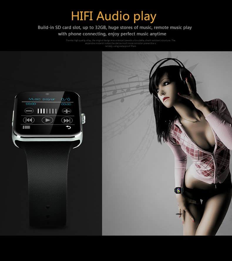 Aiwatch GT08+ smartwatch-music-play