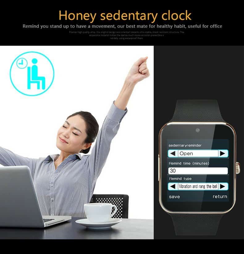 Aiwatch GT08+ smartwatch-sedentary