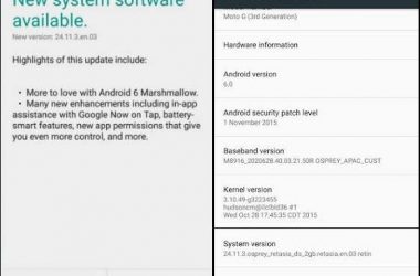 Android 6.0 Marshmallow Soak Tests Begin for Moto G 3rd Gen (2015) - 6