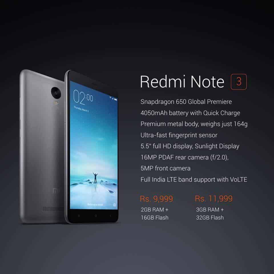 Redmi Note 3_presentation