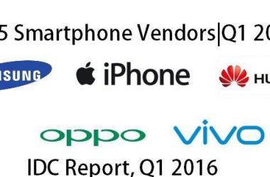 Top 5 Smartphone Vendors - Shipments - Q1 2016 - 8