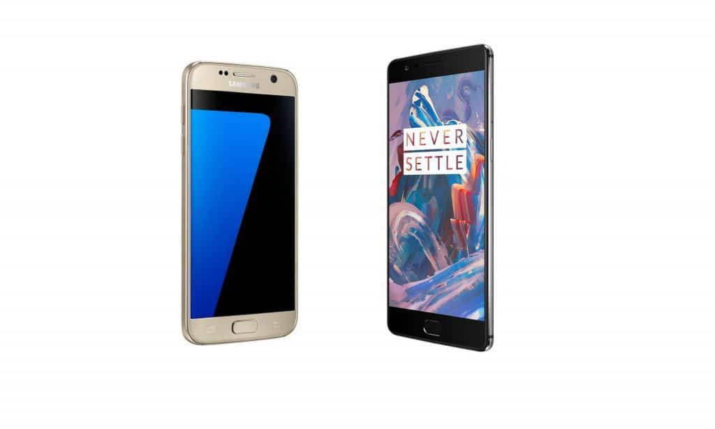 OnePlus 3 Vs Samsung Galaxy S7- design