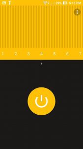 Flash ligh App Review - Strobe Effect - Yellow