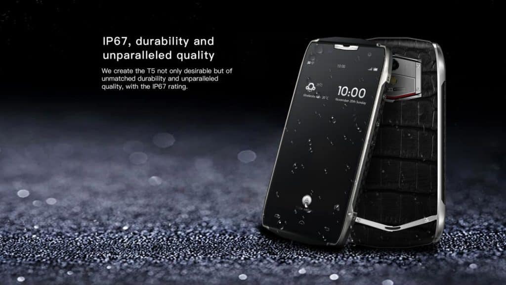 Doogee T5 smartphone - Features - Water resistant