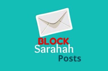 How to block Sarahah Posts?