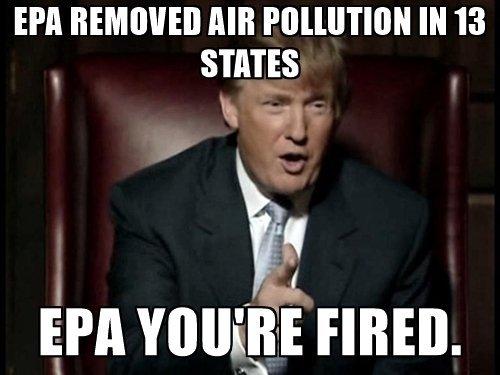 Trump-Air pollution